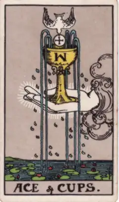 Tarotkarte Ass der Kelche