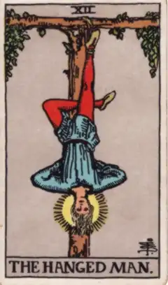 Tarotkarte Der Gehängte
