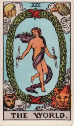 Tarotkarte Die Welt