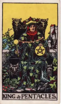 Tarotkarte König der Münzen