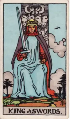 Tarotkarte König der Schwerter