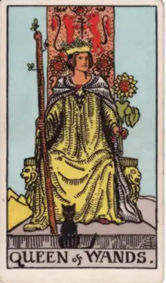 Tarotkarte Königin der Stäbe
