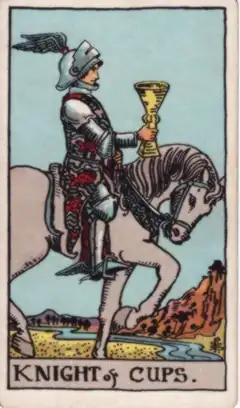 Tarotkarte Ritter der Kelche