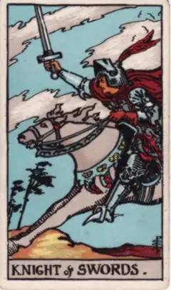Tarotkarte Ritter der Schwerter